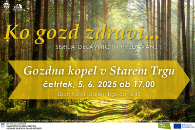 Ko gozd zdravi...Gozdna kopel v Starem trgu