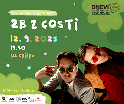2B Z GOSTI (koncert) | Kultura pod krošnjami x Večer glasbe in gina