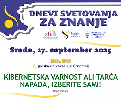 Kibernetska varnost ali tarča napada, izberite sami!