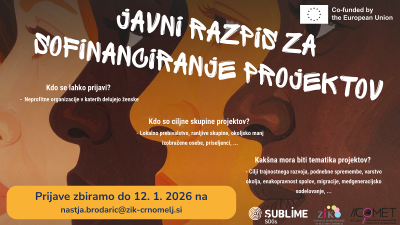 Javni razpis za sofinanciranje projektov SCIATUmia