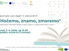 hocemo znamo zmoremo grafika spletka
