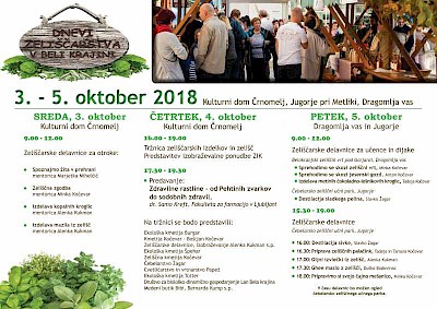 Dnevi zeliščarstva v Beli krajini 2018